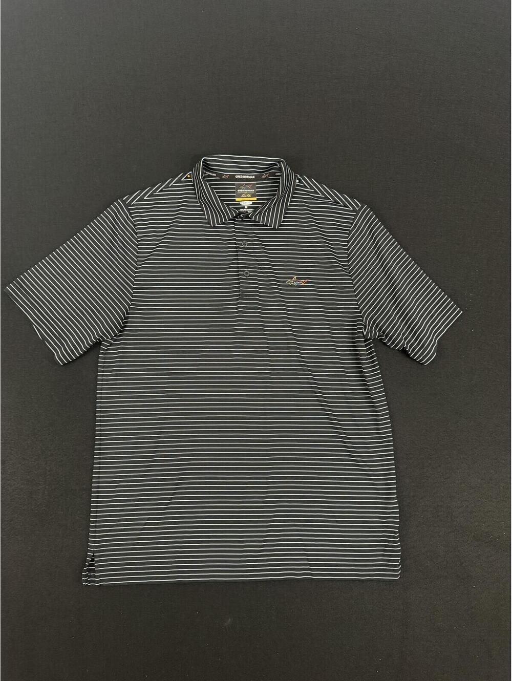 Greg Norman for Tasso Elba Five Iron Play Dry Polo Shirt Medium